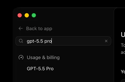 GPT-5.5 Pro Spotted in Codex App Settings